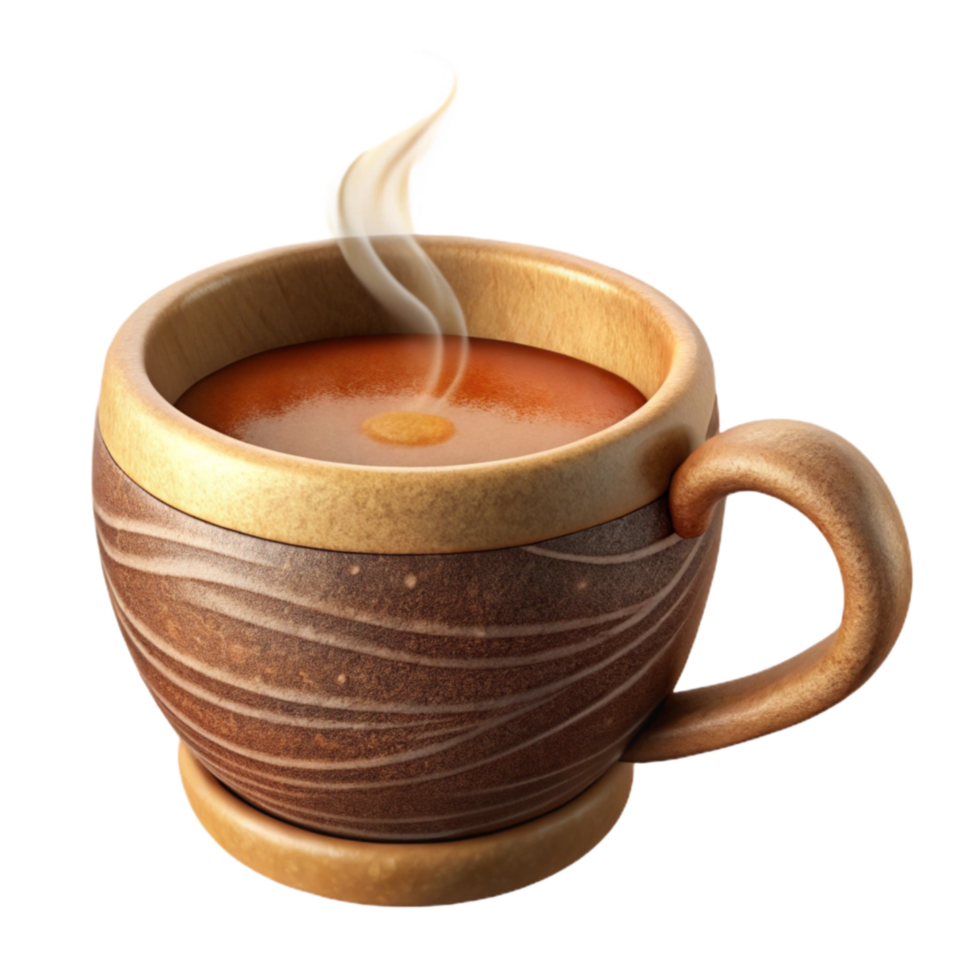 impressive modern Steaming Coffee Cup Cutout Isolated Element high quality png