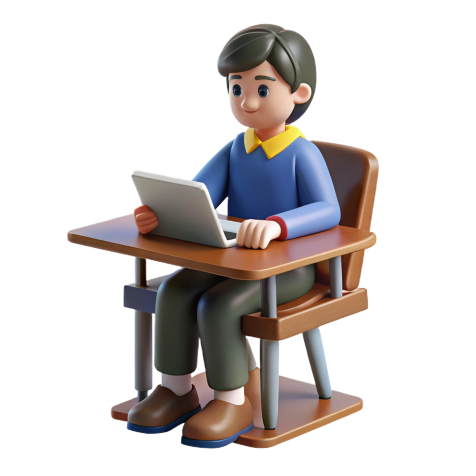 magnificent modern Student Participating in Class Isolated genuine png