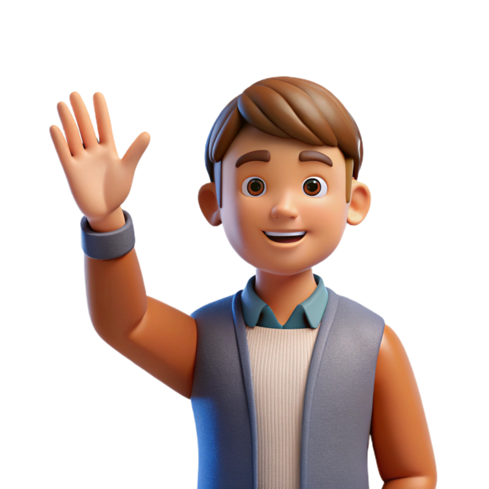 wonderful creative Student Raising Hand in Class Front View Transparent high resolution png
