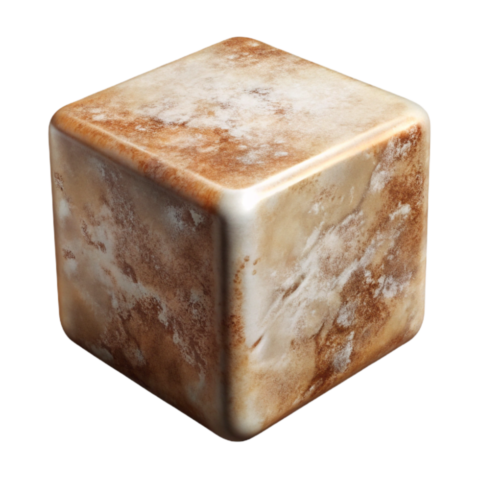 elegant classic Sugar Cube Cutout on Transparent Background 4K png