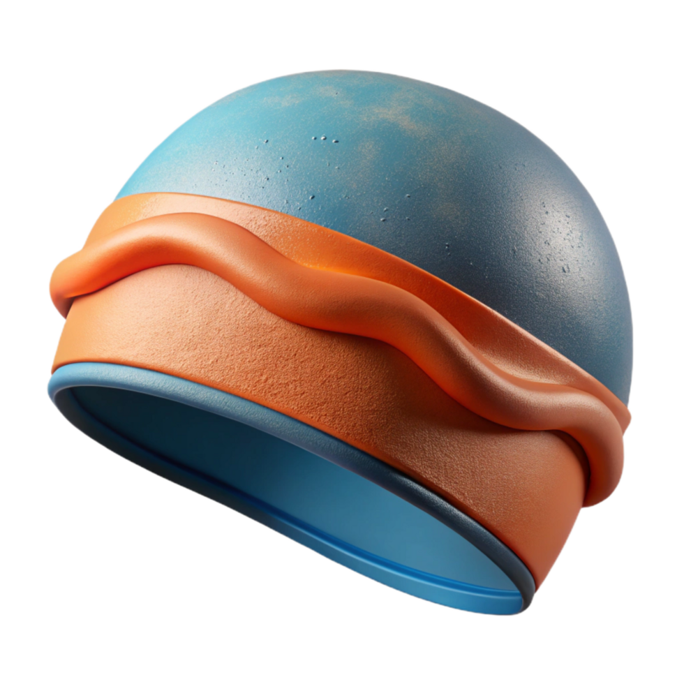 beautiful rustic Swimming Cap Silicone Texture Cutout Element exclusive png