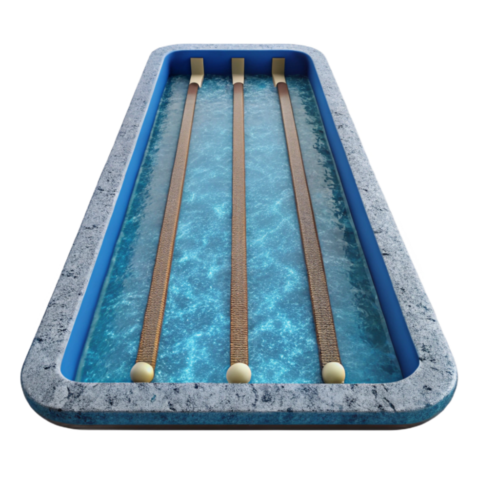elegant rustic Swimming Pool Lane Lines Top View Cutout high resolution png