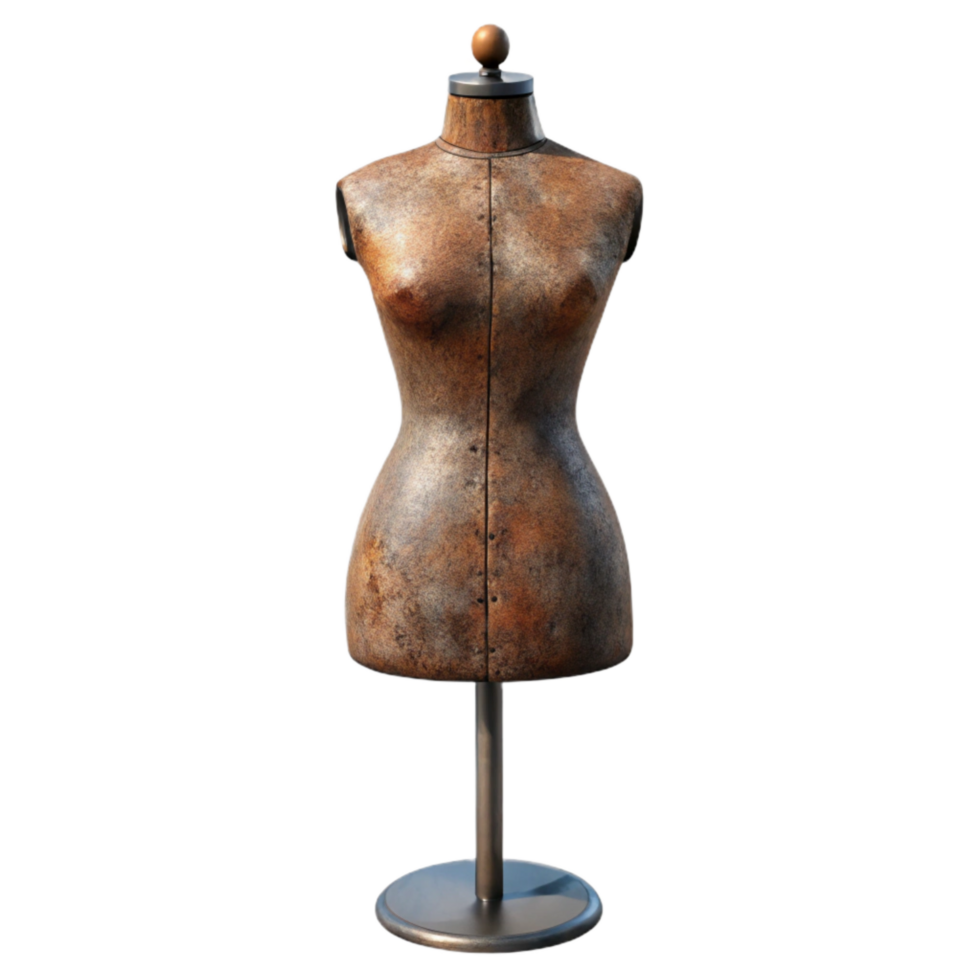 serene abstract Tailor's Dummy Front View Isolated authentic png