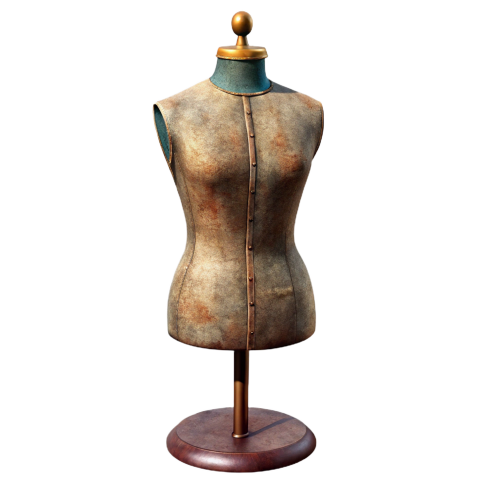 impressive rustic Tailor's Dummy Front View Isolated exclusive png