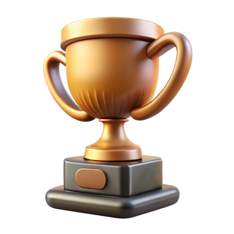 impressive rustic Trophy Champion Award Transparent Background genuine png