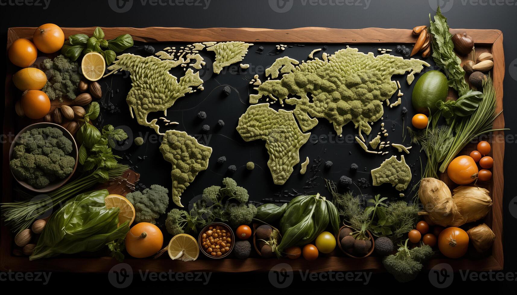 World map - abstract background photo