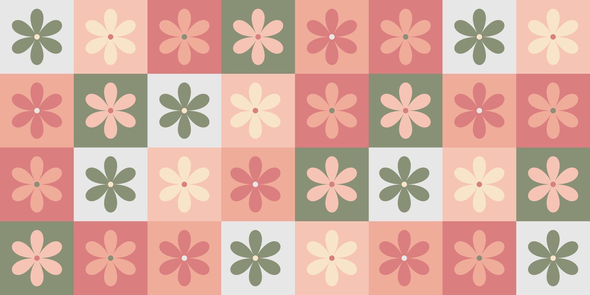 Flowers seamless pattern for backgrounds vector