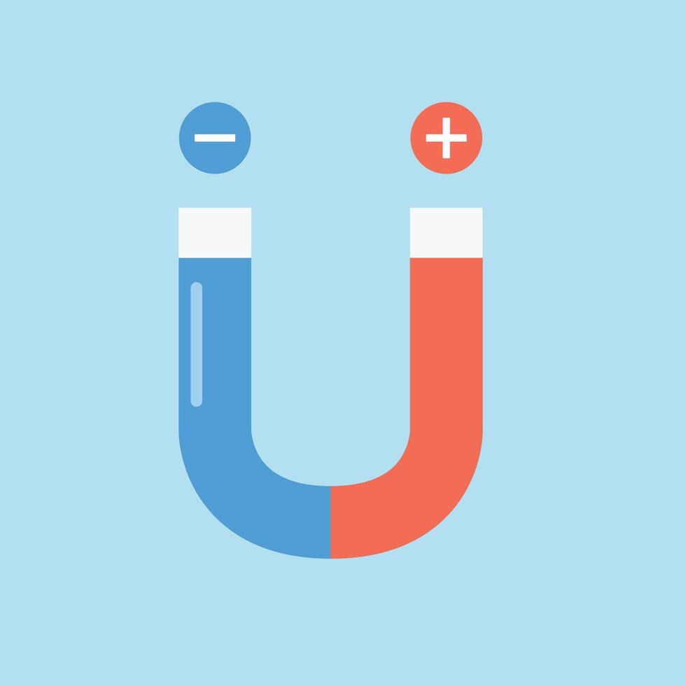 Magnet Flat Style Icon vector