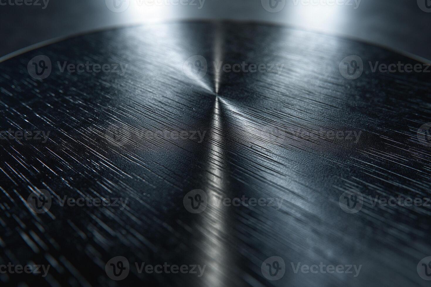 Close-up of a textured metal surface, showcasing intricate patterns and reflections. photo