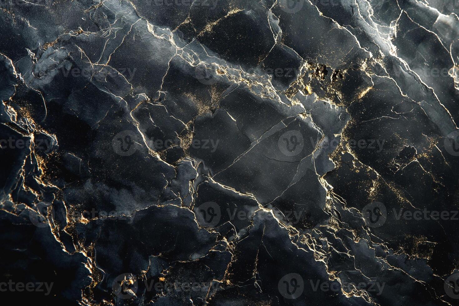 Elegant black marble texture with shimmering gold veining, perfect for a luxurious backdrop. photo