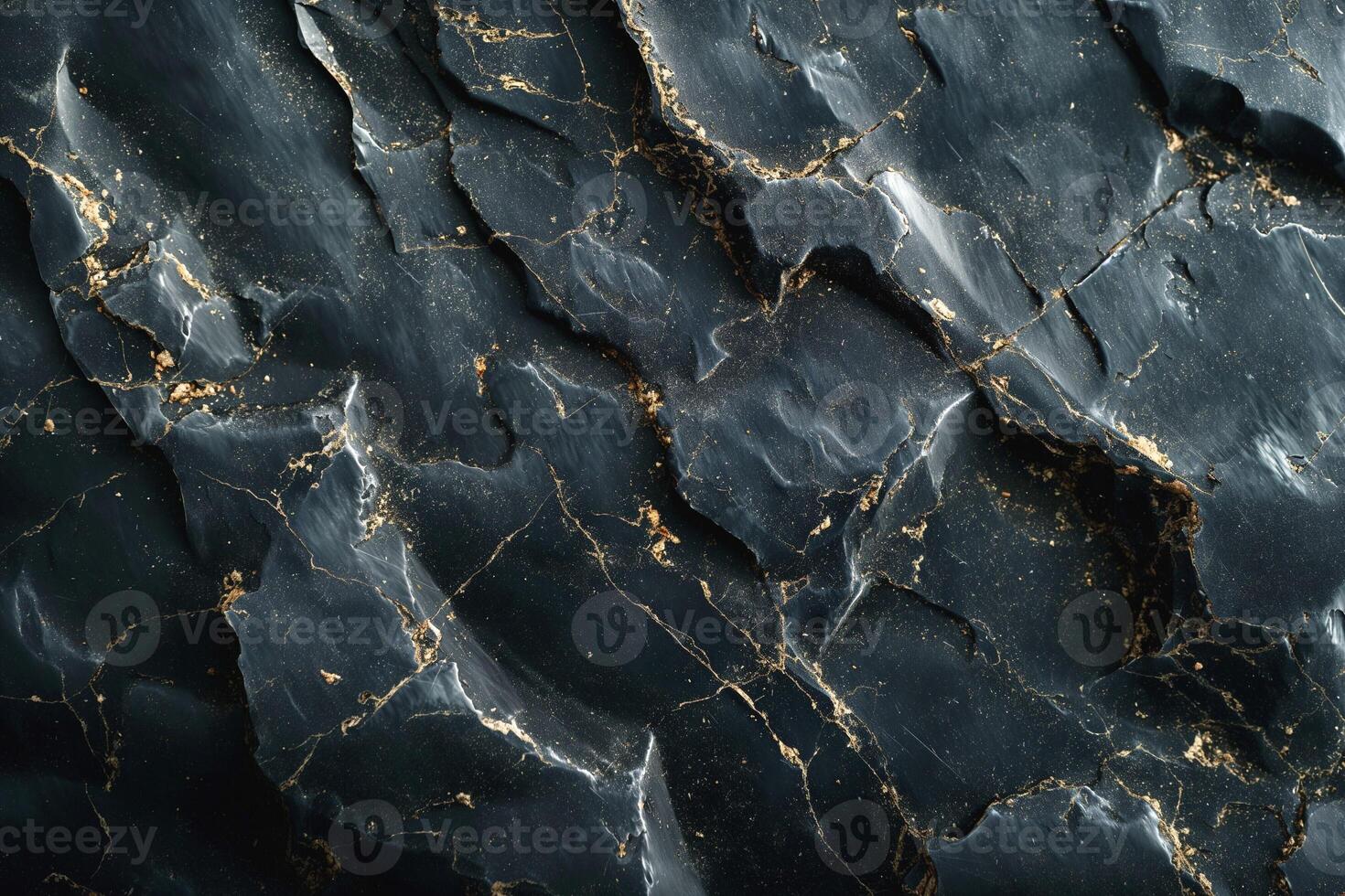 Luxurious black marble texture with gold veining, perfect for elegant backgrounds or design projects. photo