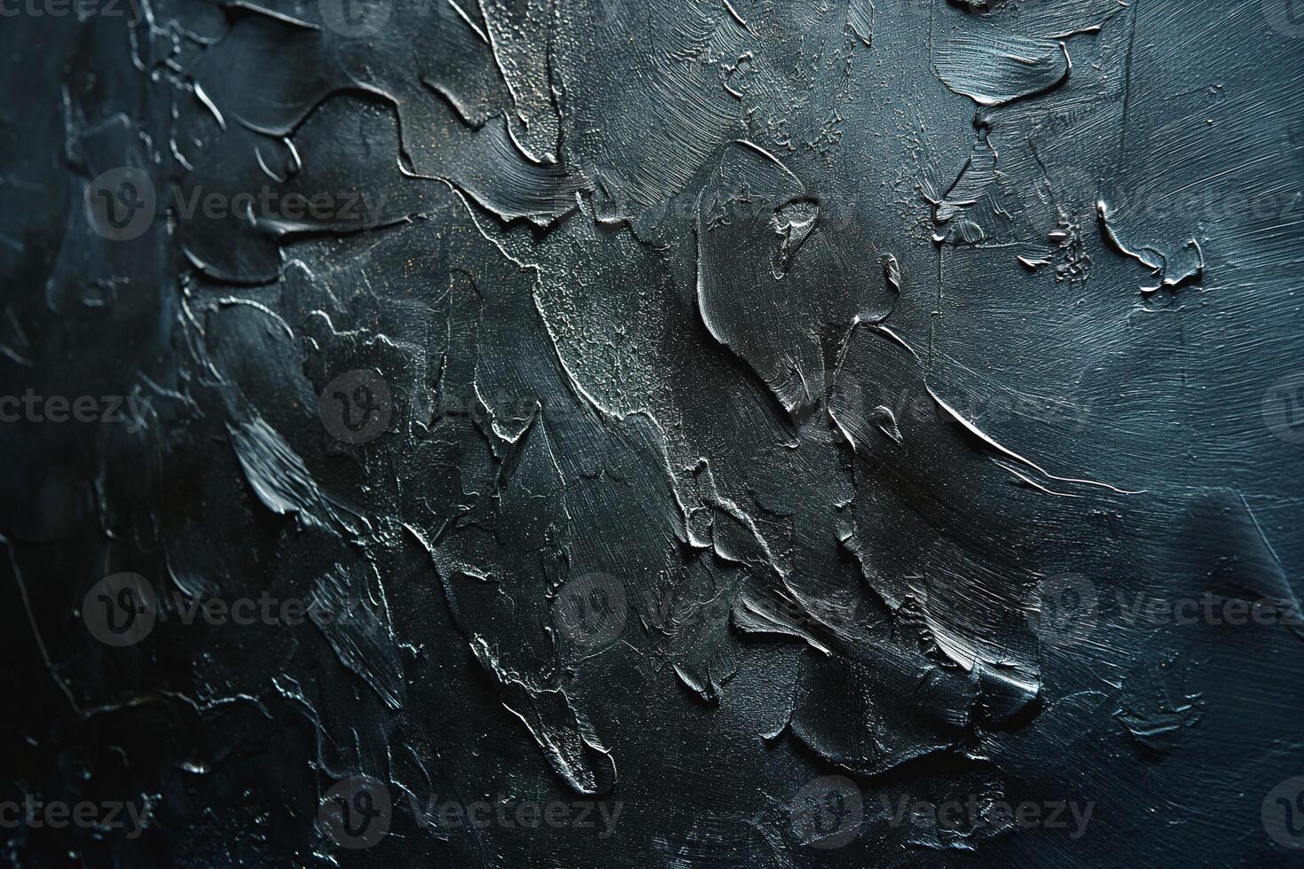 Abstract dark textured background with layered paint effects. photo
