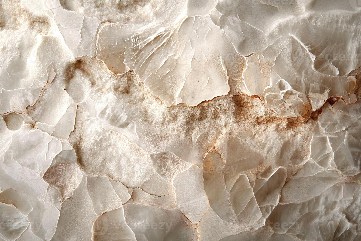Close-up view of polished onyx stone showcasing intricate patterns and a translucent glow. photo