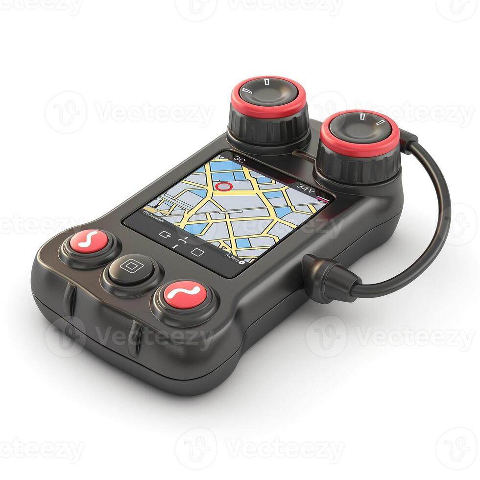 A sleek, modern GPS device with a detailed map display and user-friendly interface, perfect for navigation. photo