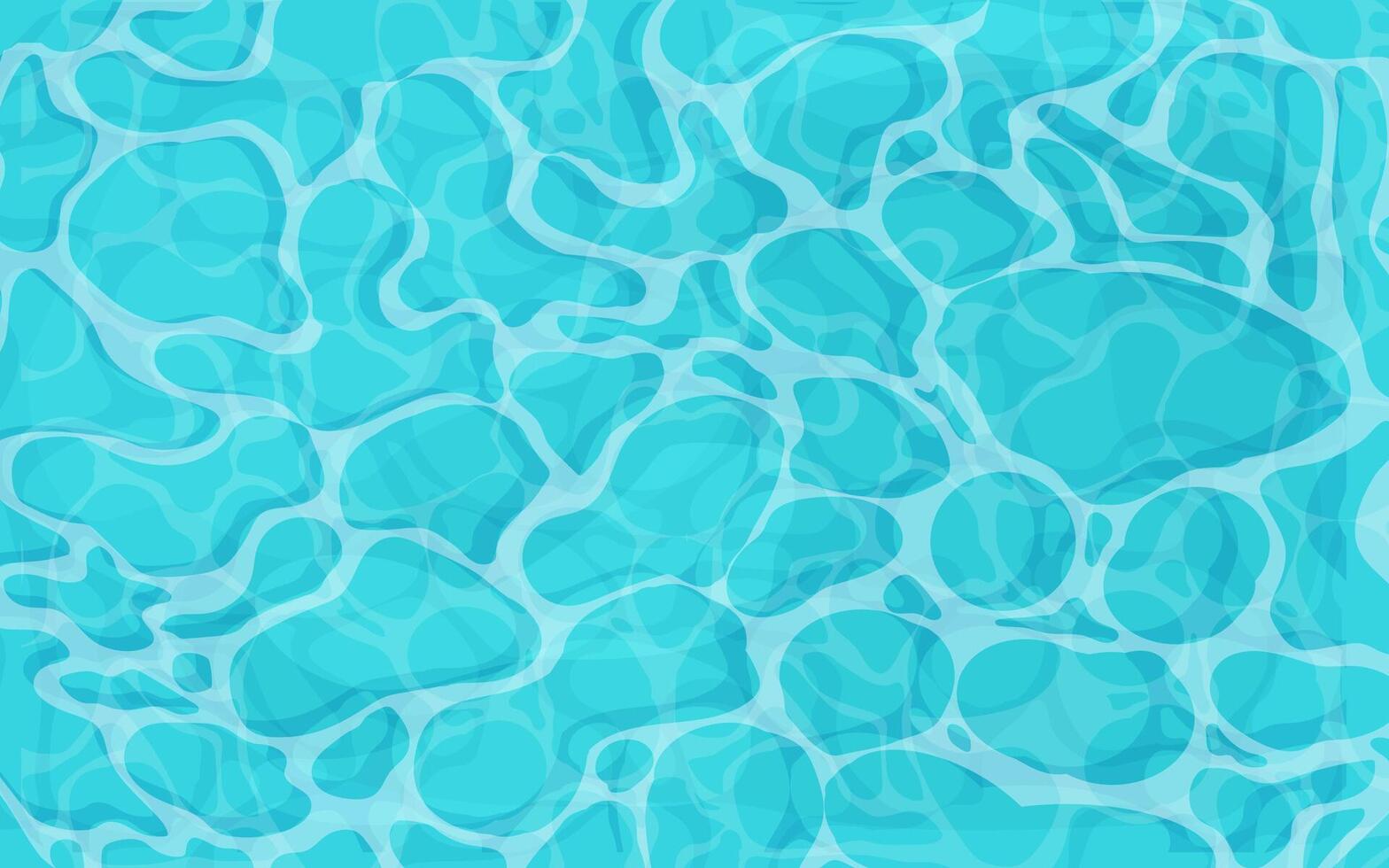 Water ripple surface pool or ocean water with glares sunlight reflections, game texture top view. Beach sea clean and deep water. vector