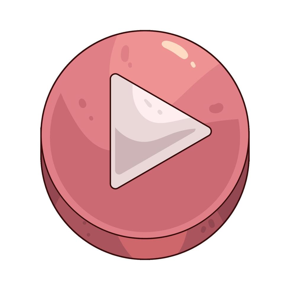 media play button vector