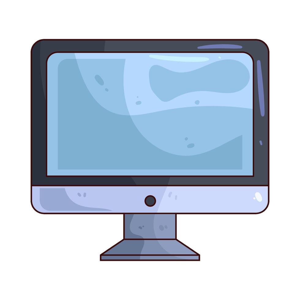 illustration of a computer vector