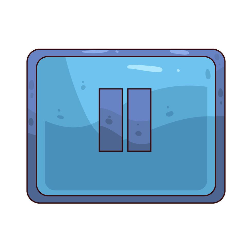 illustration of a pause button vector