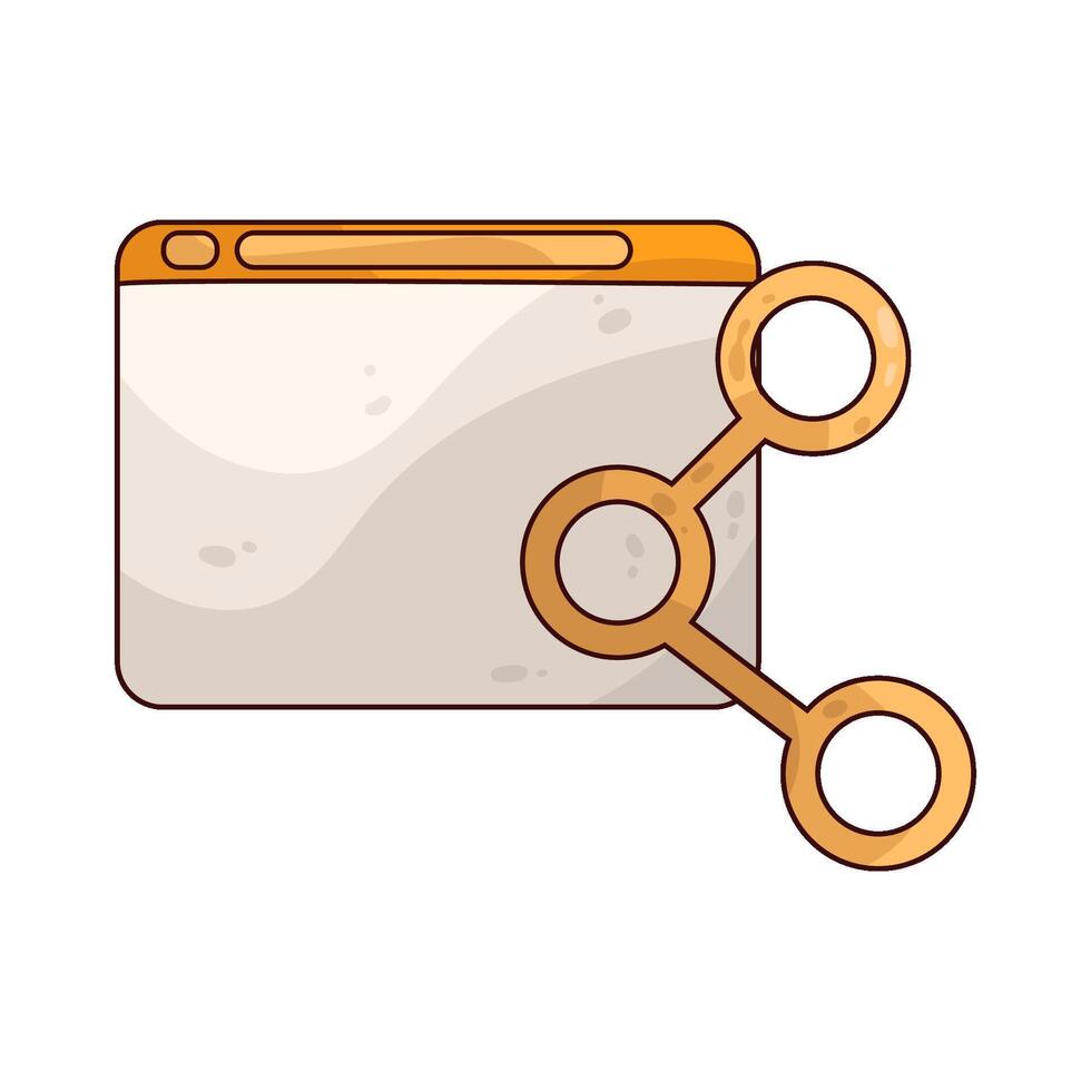 Screen Sharing illustration vector