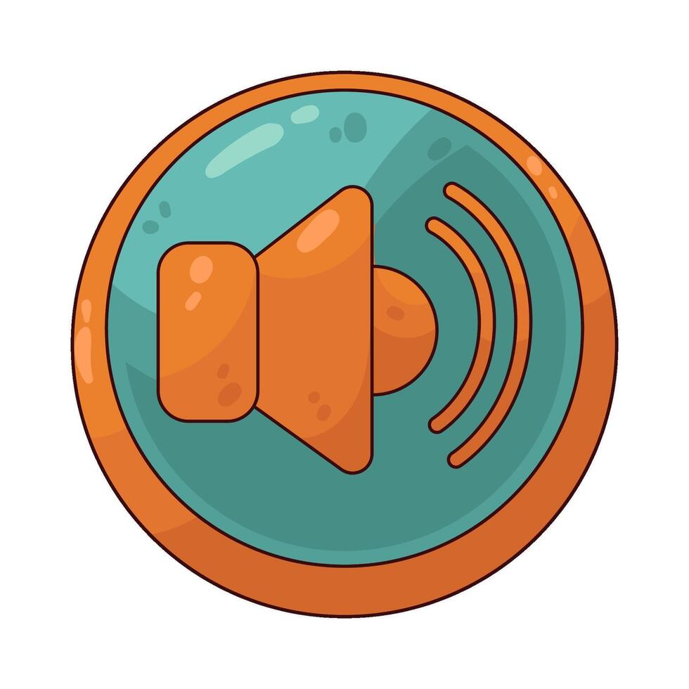 illustration of mute button vector