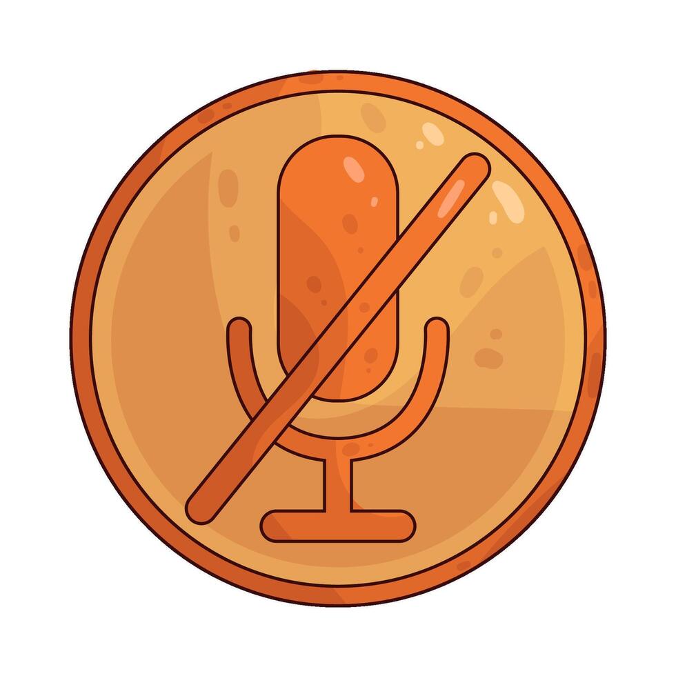 illustration of unmute button vector