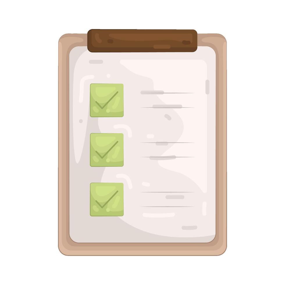 Packing List Checklist vector
