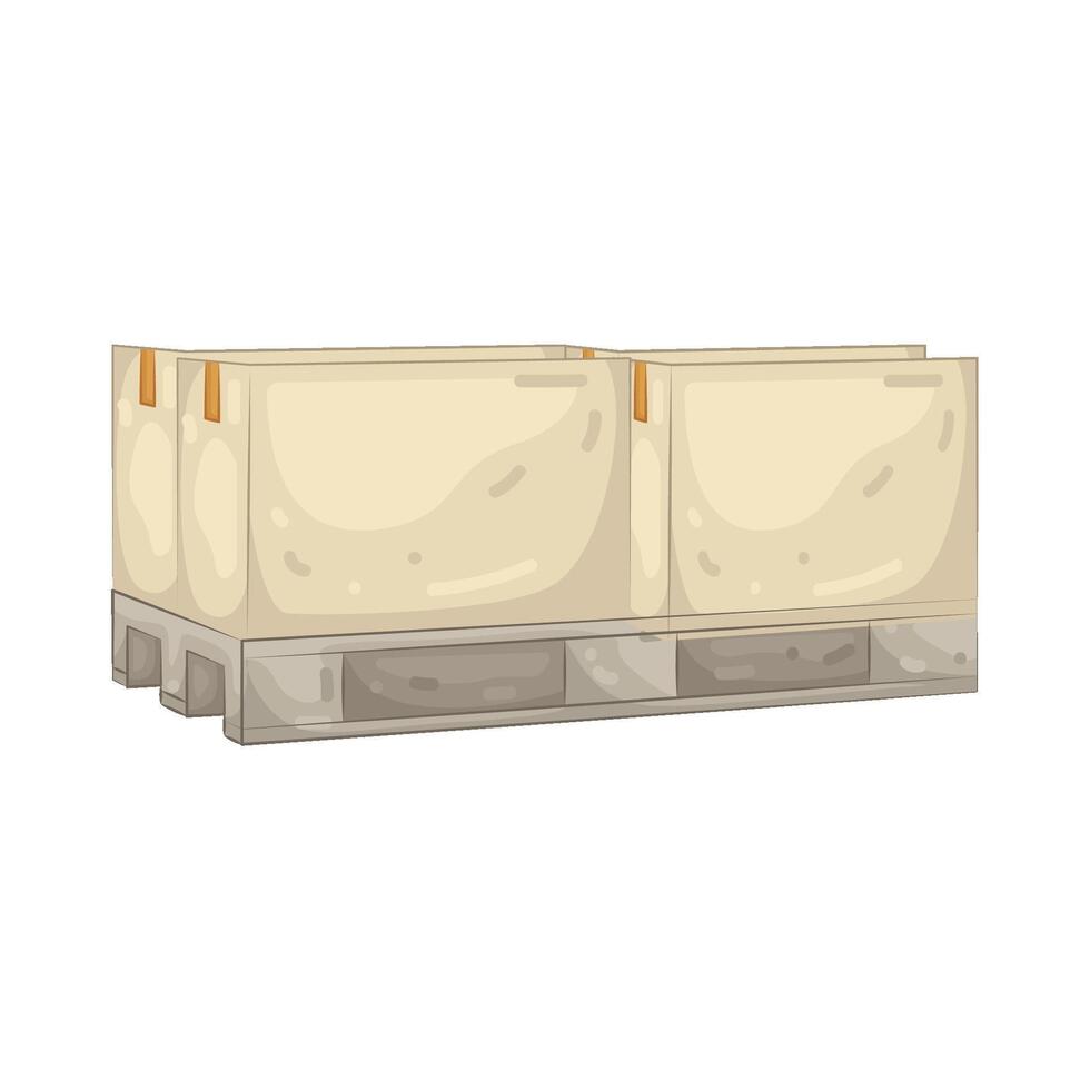 Pallet of Boxes vector