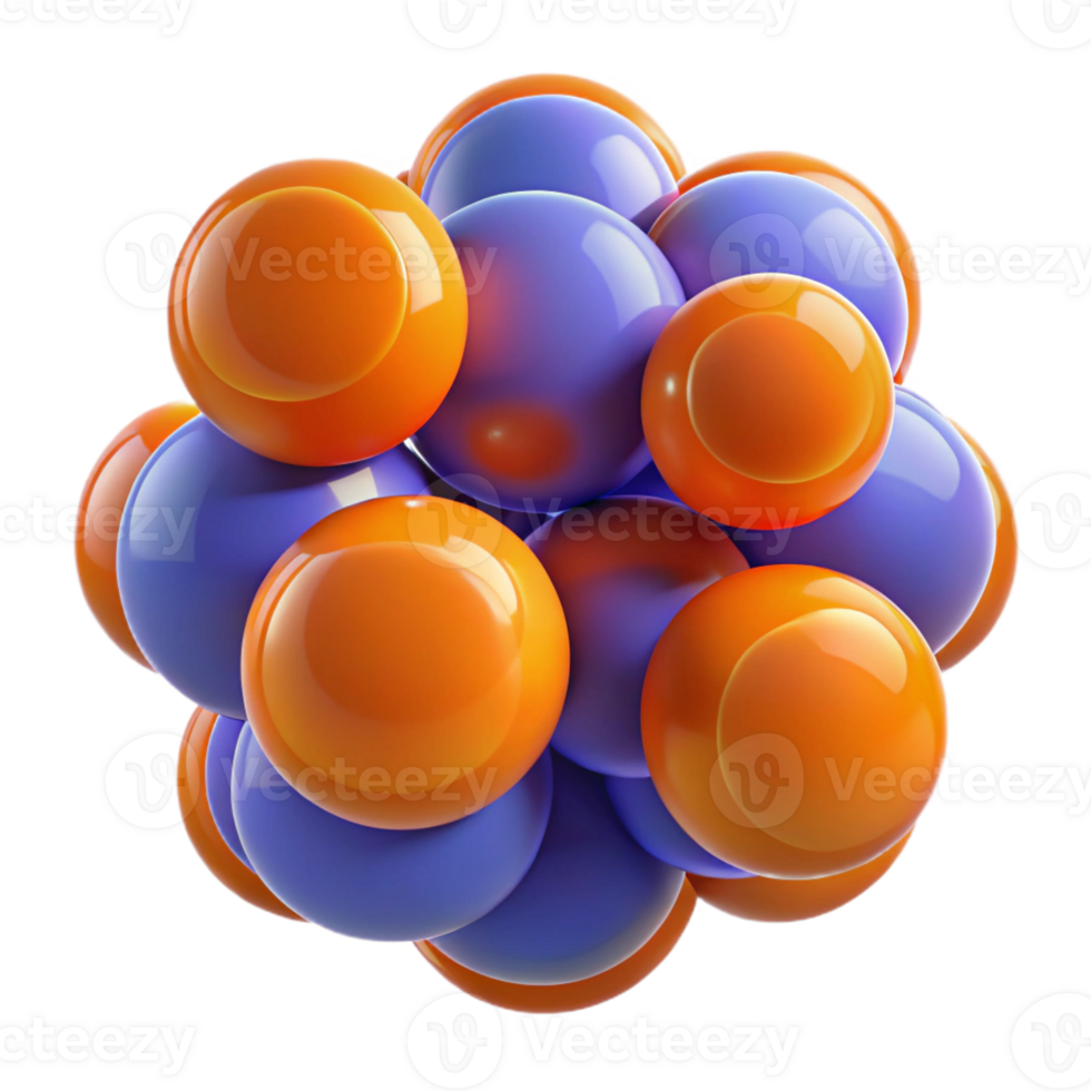 magnificent contemporary A field of translucent, overlapping circles in varying sizes and opacities, in shades of deep indigo and vibrant orange, illuminated by a back light high quality png