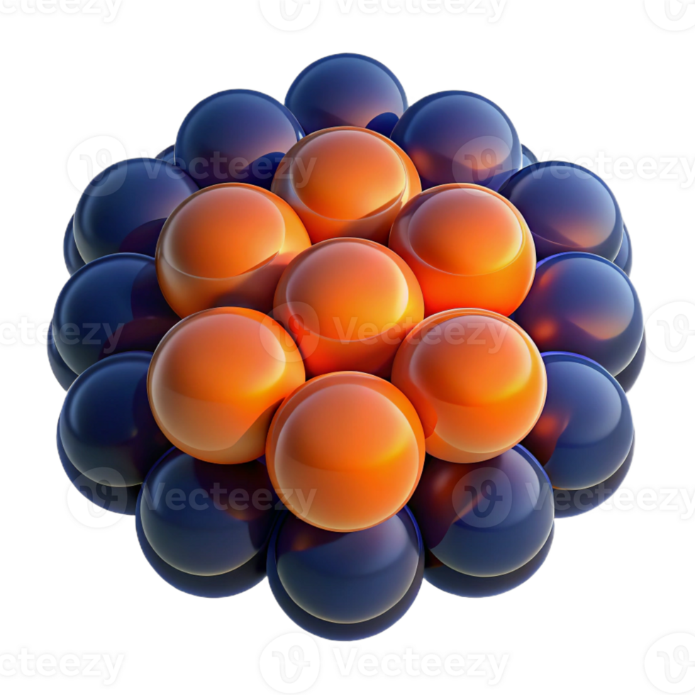 elegant traditional A field of translucent, overlapping circles in varying sizes and opacities, in shades of deep indigo and vibrant orange, illuminated by a back light original png