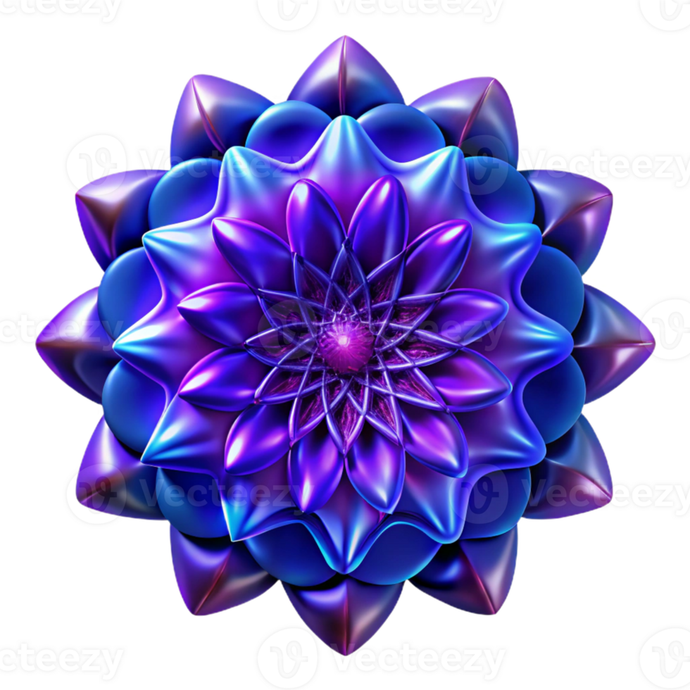 wonderful rustic An intricate, fractal pattern in shades of deep purple and electric blue, with a subtle glowing effect, illuminated by a soft, diffused light authentic png
