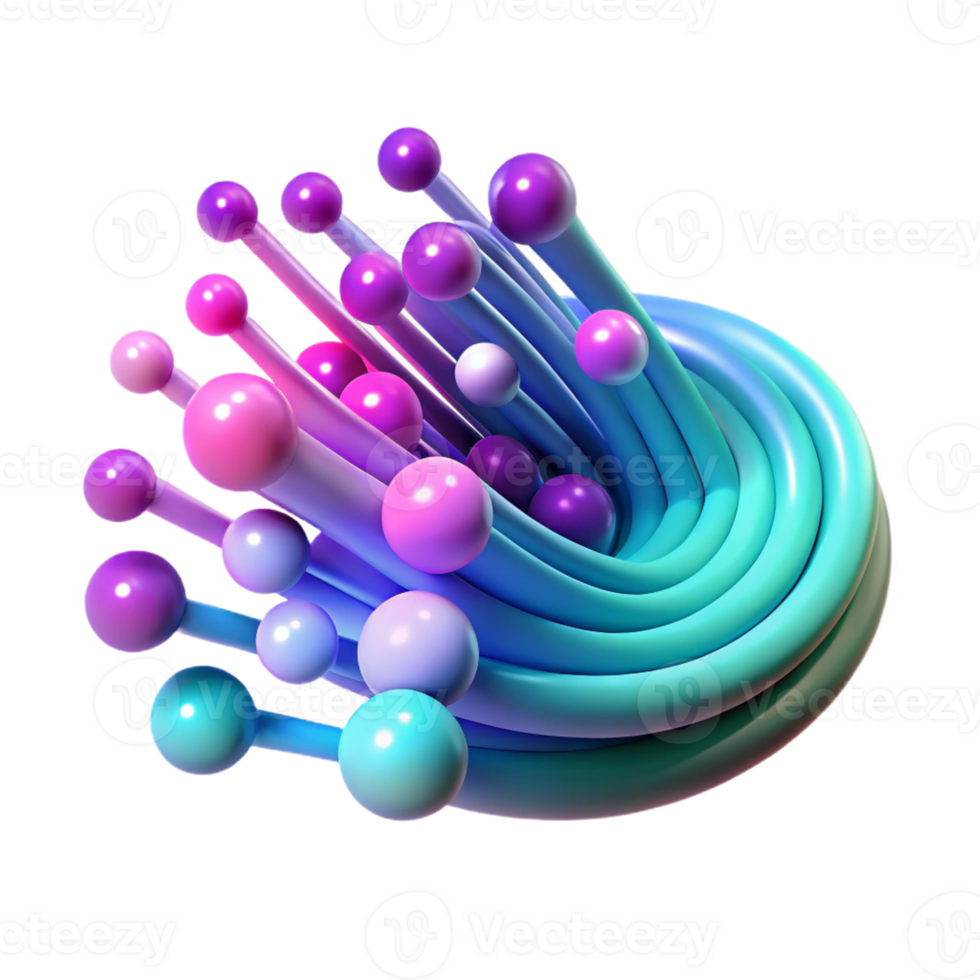 dramatic contemporary An abstract representation of data flow, visualized as streams of light particles in shades of cyan and magenta, illuminated by a pulsating, rhythmic light premium png