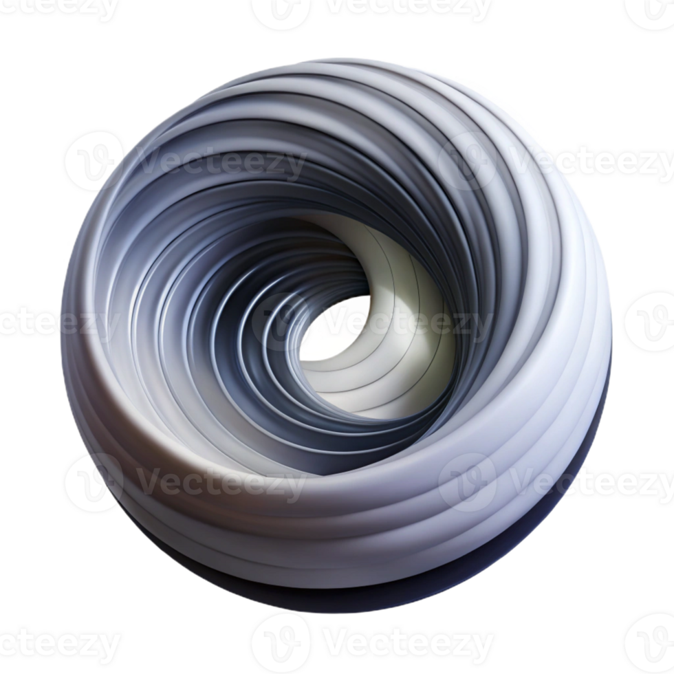 elegant creative An abstract representation of time, visualized as a spiral of light trails, fading from bright white to deep black, illuminated by a soft, ambient light original png