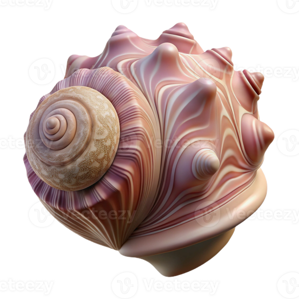 stunning creative A close-up of a seashell with intricate patterns, macro photography, soft lighting high quality png