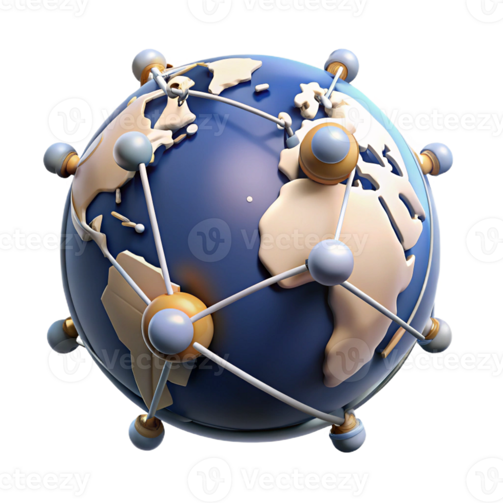wonderful artistic A network of interconnected satellites orbiting Earth, realistic lighting, space photography style detailed png