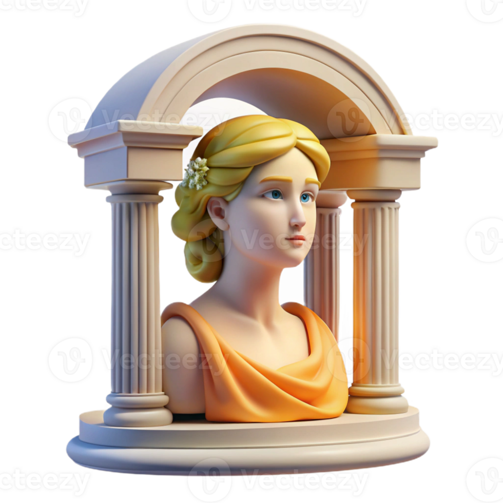 stunning abstract A beautiful Helen of Troy gazing out from a palace window, bathed in the warm light of the Aegean sun, neoclassical style high resolution png