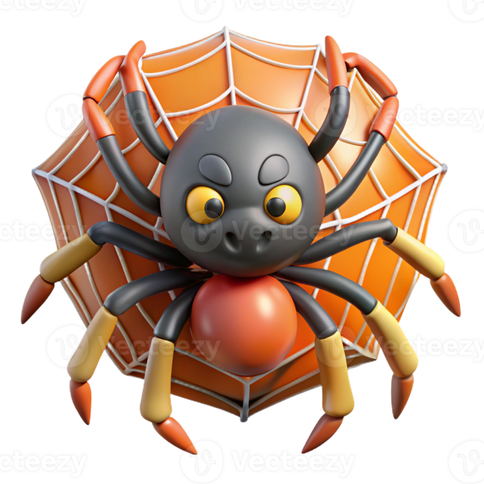stunning contemporary A mischievous Anansi the Spider spinning a web of intricate design, vibrant African folk art style high resolution png