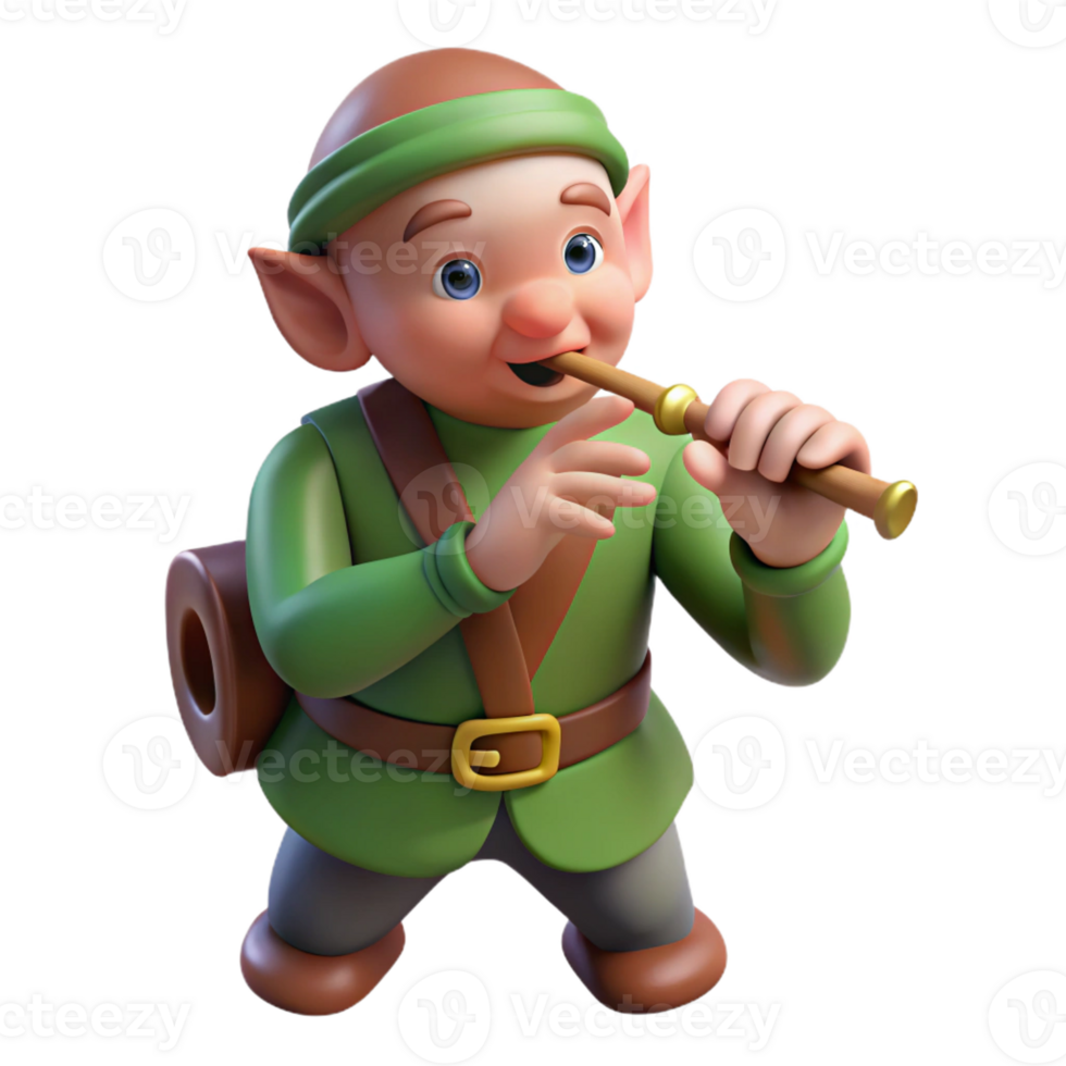 elegant creative A mischievous Pan playing his pipes in a sunlit forest glade, Impressionist painting style exclusive png