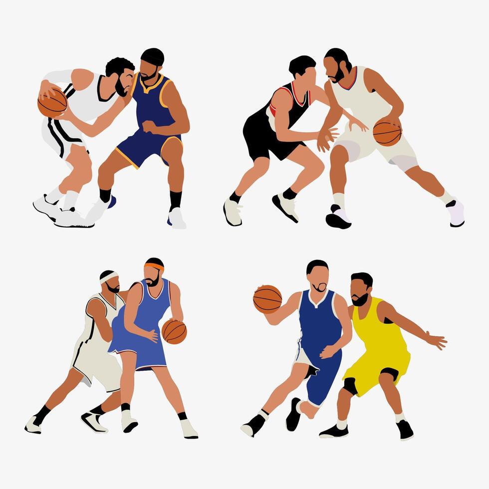 Basket Player Image And Illustration vector