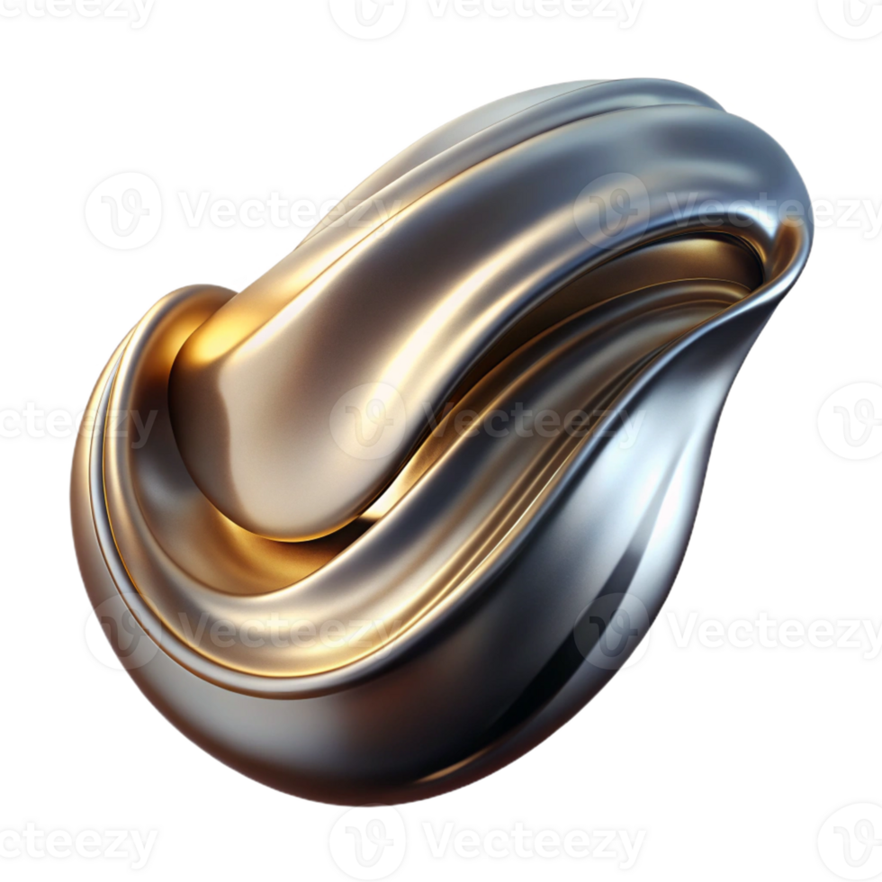 stunning minimalist A single brushstroke of metallic paint, dynamic movement, abstract expressionism, studio lighting 4K png