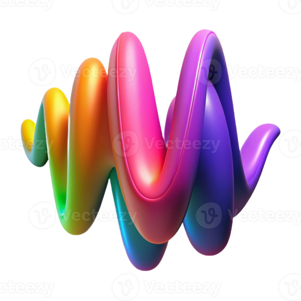 serene rustic A digital representation of sound waves, vibrant colors, dynamic movement premium png