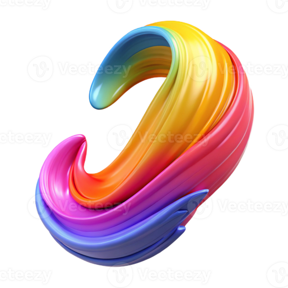 impressive creative A single brushstroke of vibrant paint, dynamic movement, abstract expressionism detailed png