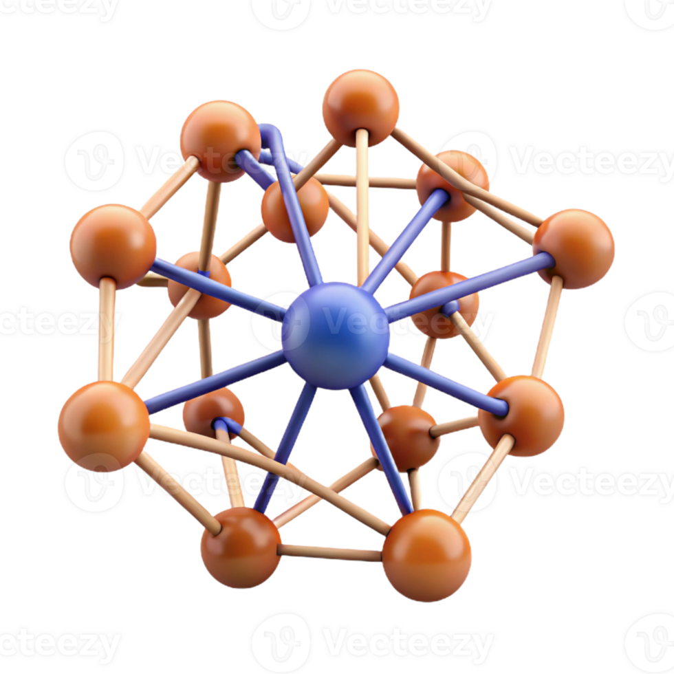 vibrant classic A network of interconnected neurons, neuroscience visualization, dark background detailed png