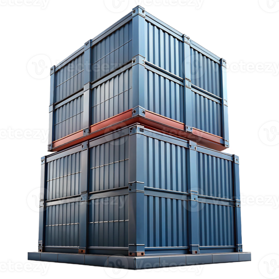 magnificent minimalist A skyscraper made of stacked shipping containers, industrial style, gritty realism, overcast lighting, low angle view authentic png