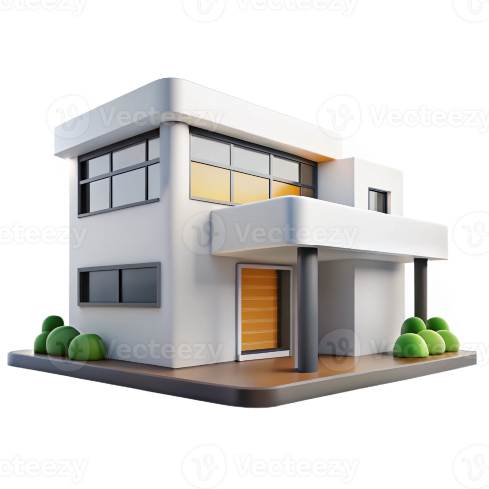 stunning minimalist Bauhaus style house, minimalist design, white walls, large windows, natural light, geometric shapes high resolution png