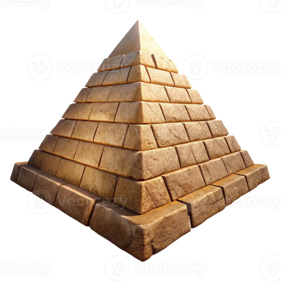 elegant modern An ancient Egyptian pyramid, weathered stone, harsh sunlight, historical accuracy, wide angle lens exclusive png