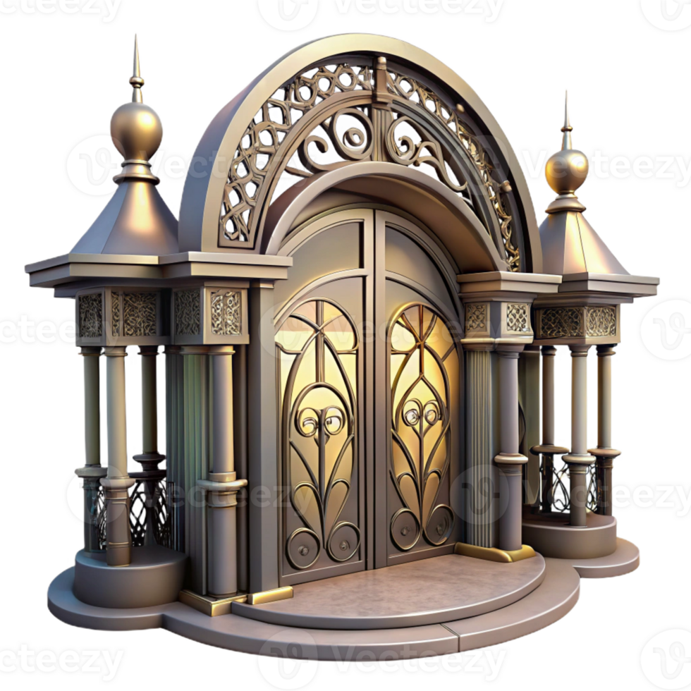 vibrant vintage Art Nouveau metro station entrance, ornate ironwork, floral motifs, soft lighting, vintage aesthetic high resolution png