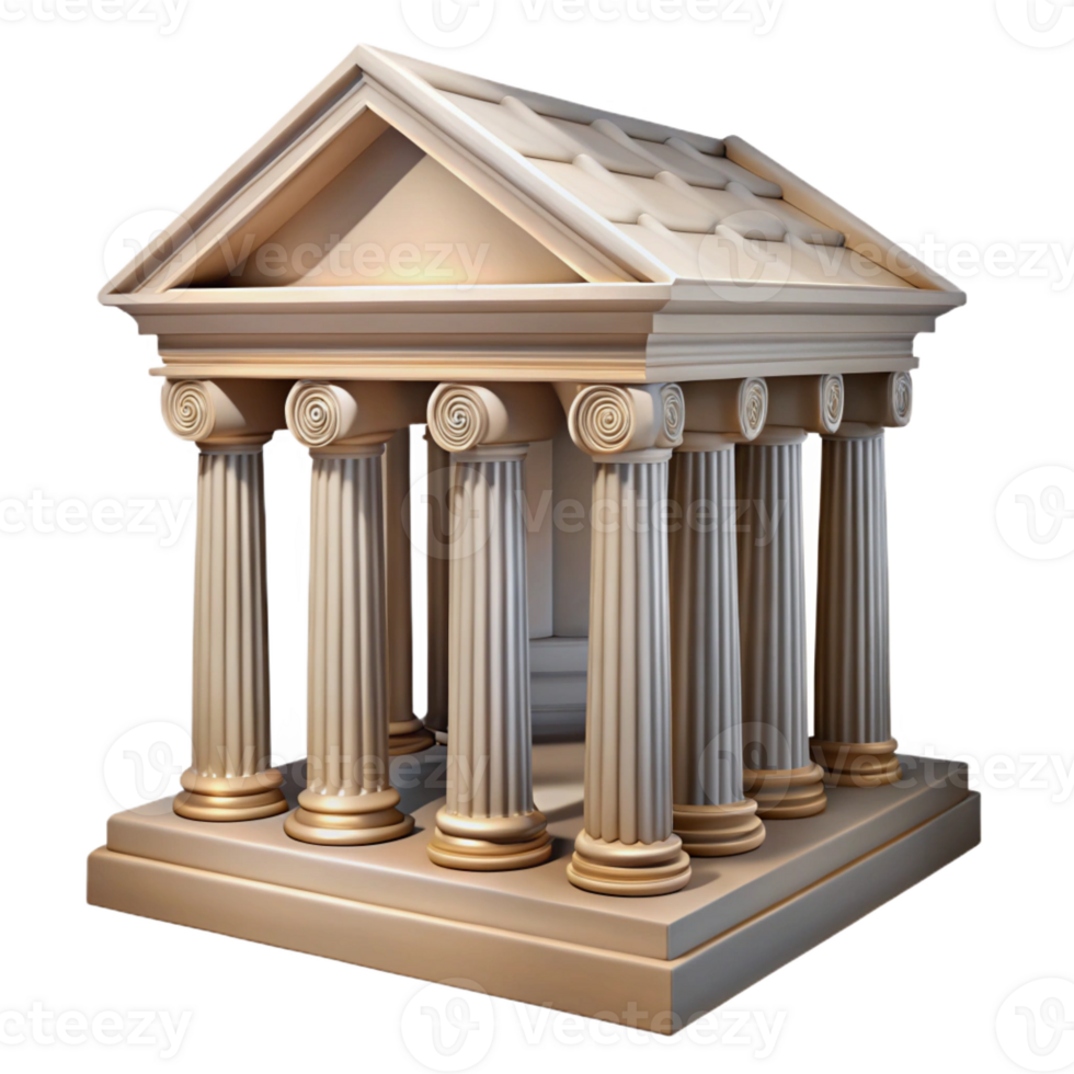 wonderful vintage Ancient Roman temple, marble columns, intricate carvings, dramatic lighting original png