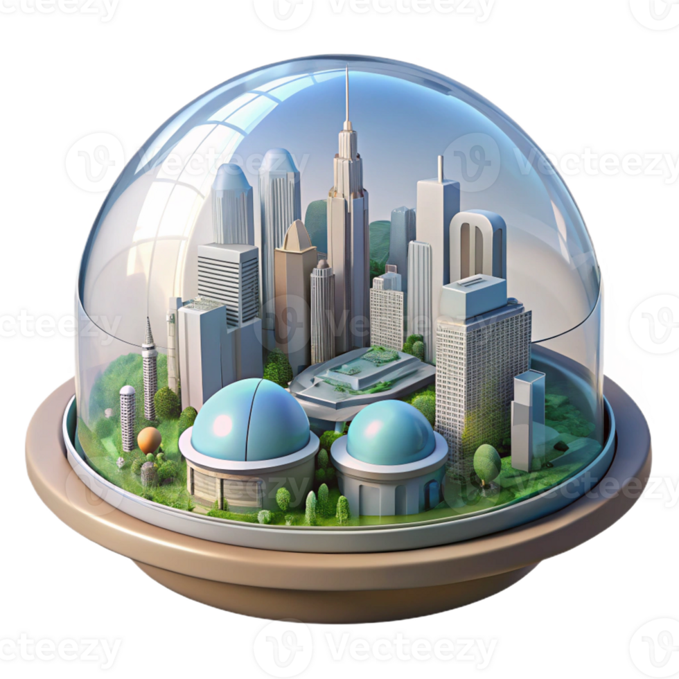 wonderful traditional A futuristic city built within a giant biodome, soft natural lighting, utopian style exclusive png
