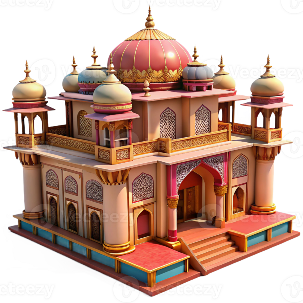 elegant minimalist An intricate Indian palace with ornate carvings and colorful textiles, warm sunlight, opulent, high resolution png