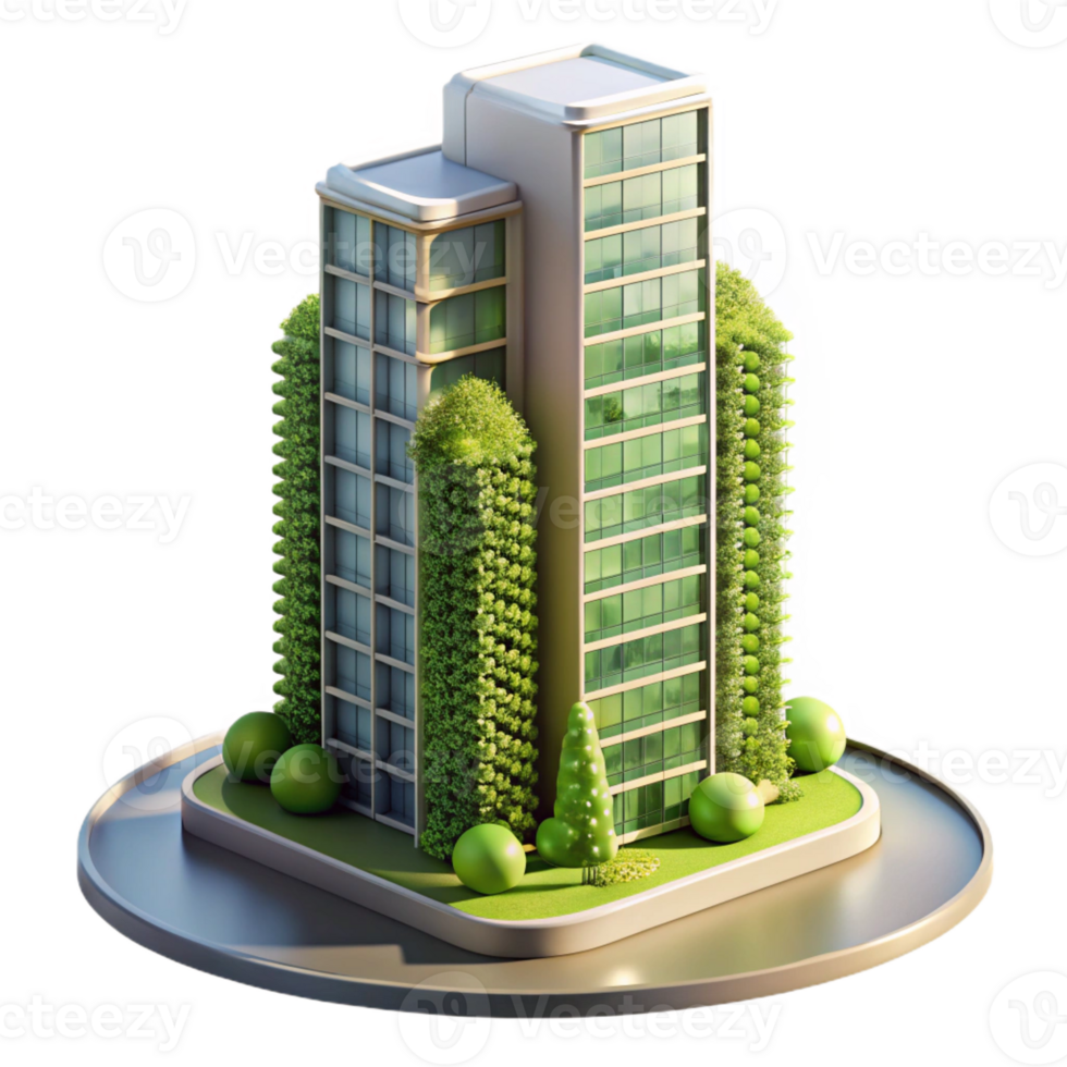magnificent rustic A skyscraper made of living plants, vertical gardens, sustainable design, bright sunlight, futuristic architecture original png
